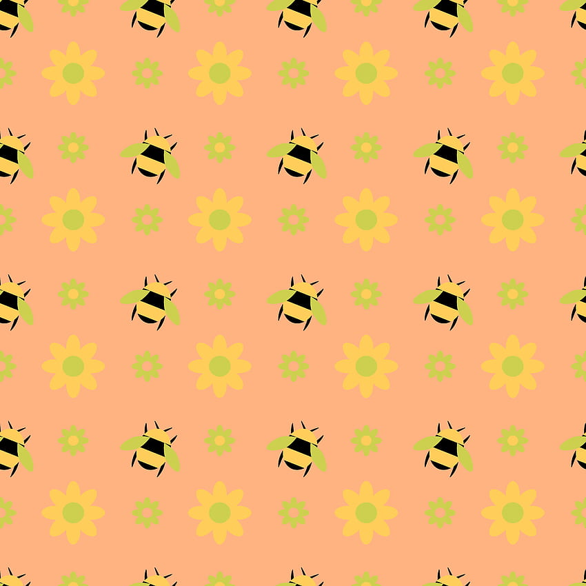 Цветя, пчели, шарки, текстура, текстури HD тапет за телефон