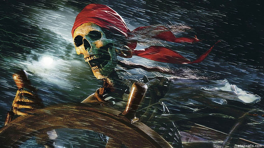 bateau pirate dans la tempête. Crâne, Pirates des caraïbes, Pirate Fond d'écran HD