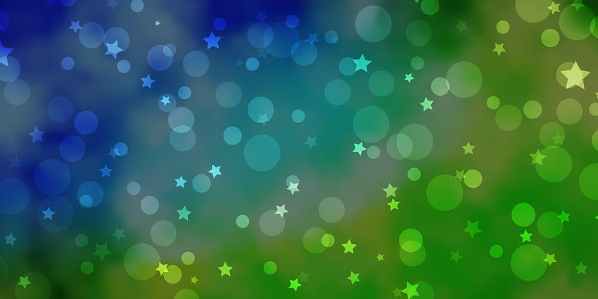 Jasnoniebiesko-zielona tekstura wektora z okręgami gwiazd Abstrakcyjna ilustracja z kolorowymi kształtami gwiazd okręgów Wzór do projektowania tkaniny 2546933 Grafika wektorowa w Vecteezy Tapeta HD