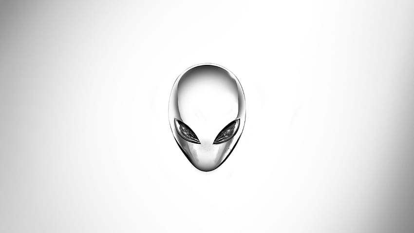 Alienware Eclipse Head (White) U, Alienware Black HD wallpaper