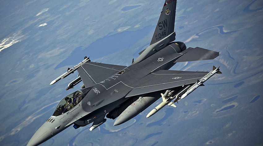 F 16 Fighting Falcon, กองทัพอากาศสหรัฐ, Falcon, F 16 Falcon, F 16 วอลล์เปเปอร์ HD