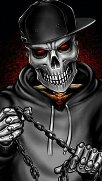 Red skeleton, asthetic, dark, hell, skull, HD phone wallpaper | Peakpx
