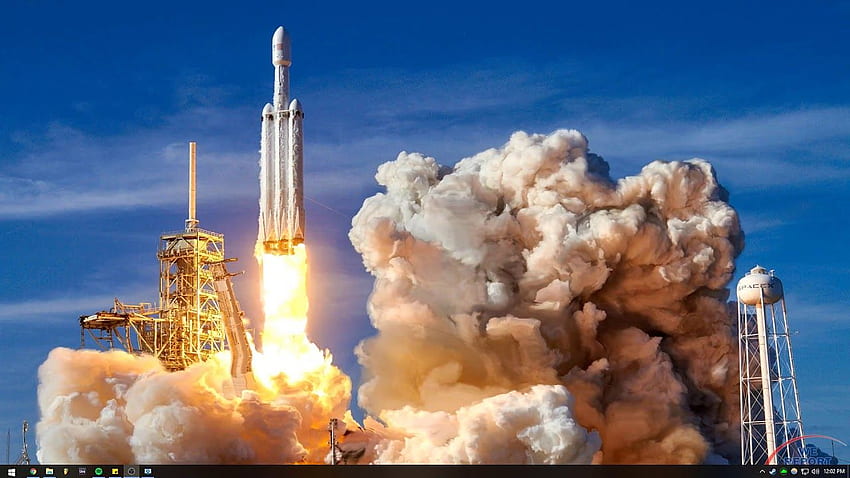 Motore. Lancio di SpaceX Heavy Falcon, Falcon 9 Sfondo HD