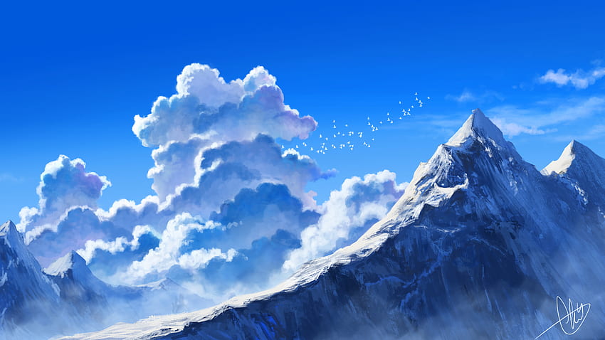 ArtStation - Mountain snow