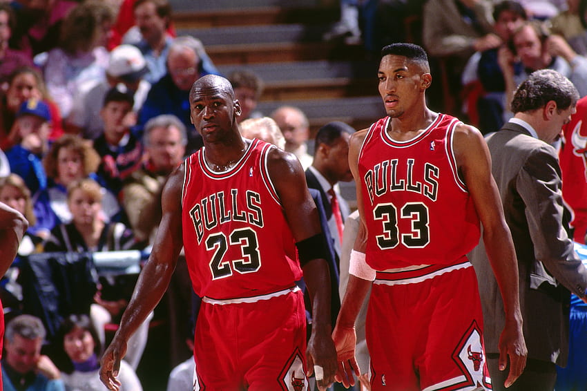 Harika Takımlar Michael Jordan Scottie Pippen Bulls Tamamen Mahvoldu HD duvar kağıdı