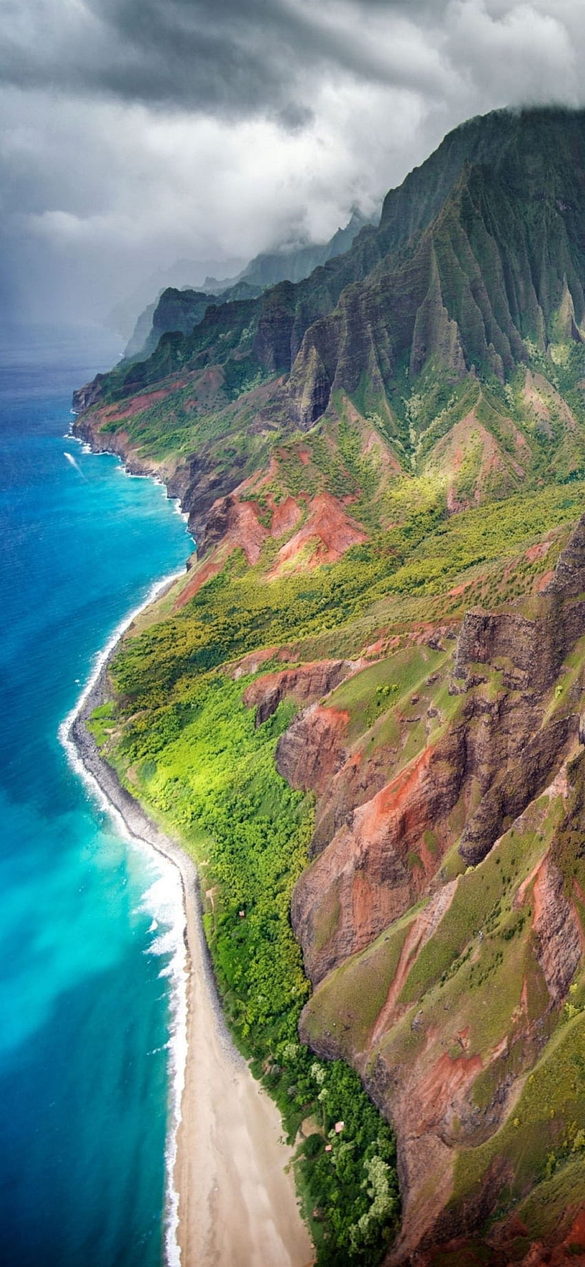 Hawaii, Kauai island, mountains, sea, USA iPhone HD phone wallpaper | Pxfuel