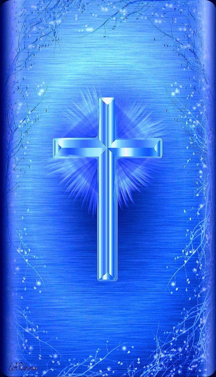 Cheryl Ward on BLUE. Cross , Jesus , Jesus and mary HD phone wallpaper