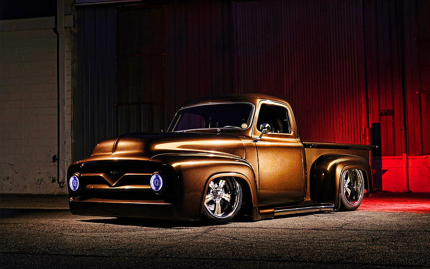 Ford F 100, Low Rider, 1956 Cars, Retro Cars, Custom F 100, Tuning, 1956 Ford F 100, Pickup Truck, Ford F Series, American Cars, Chevrolet For With Resolution . Alta calidad, Ford F100 fondo de pantalla