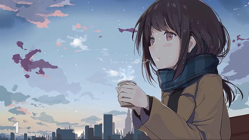 Coffee Anime , Clean Anime HD wallpaper