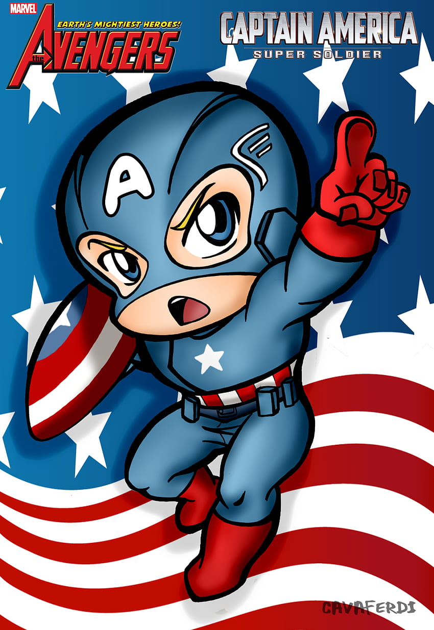 Chibi Superheroes Chibi captain america by. Animales HD phone wallpaper
