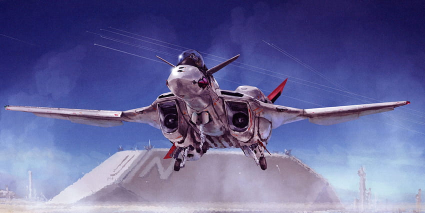 Macross aircraft anime jet aircraft vehicles wallpaper (#104073) /  Wallbase.cc | Fighter, Robotech, Stealth aircraft