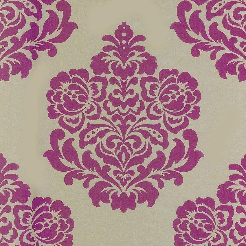 Damask Pink Designer Selection Indulge Rich Gold Berry HD phone wallpaper