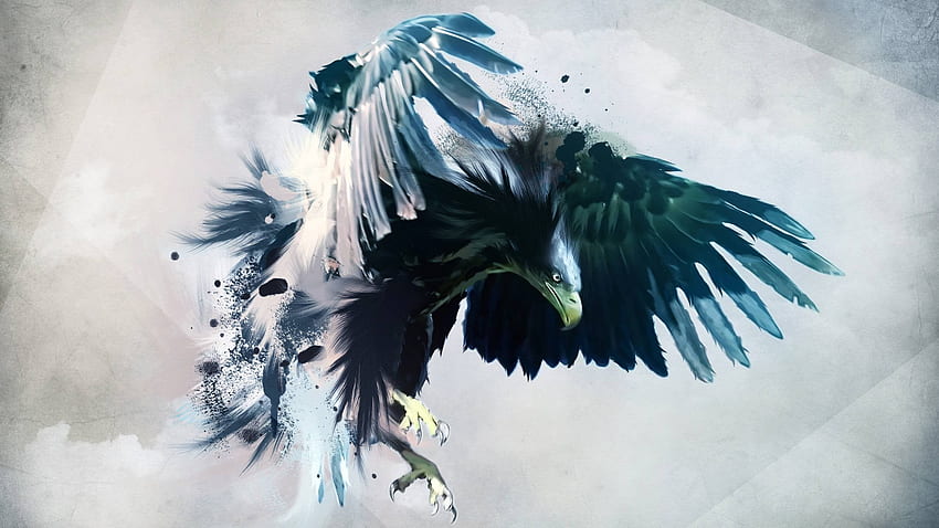 Amazing Eagle :, Neon Eagle HD wallpaper