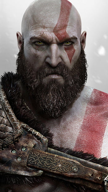 Kratos God of War Ragnarok 4K Phone iPhone Wallpaper #8181a