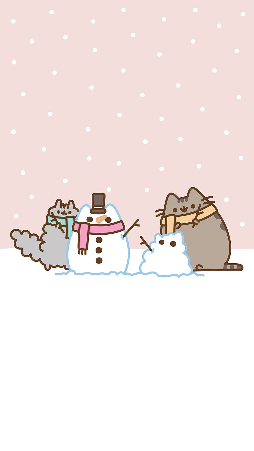 Christmas Pusheen Android and iPhone® - HD phone wallpaper