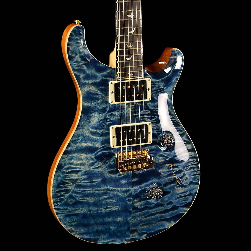 PRS Paul Reed Smith Wood Library 30th Anniversary Custom 24 Faded Whale Blue w/ Private Stock Woods - Wild West Guitars Tapeta na telefon HD