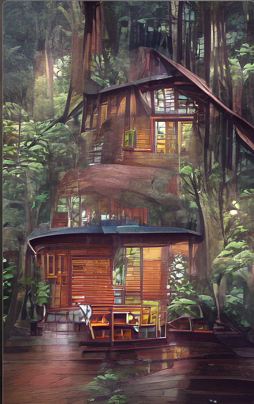 Rainforest cabin, rain, forest, nature HD phone wallpaper | Pxfuel