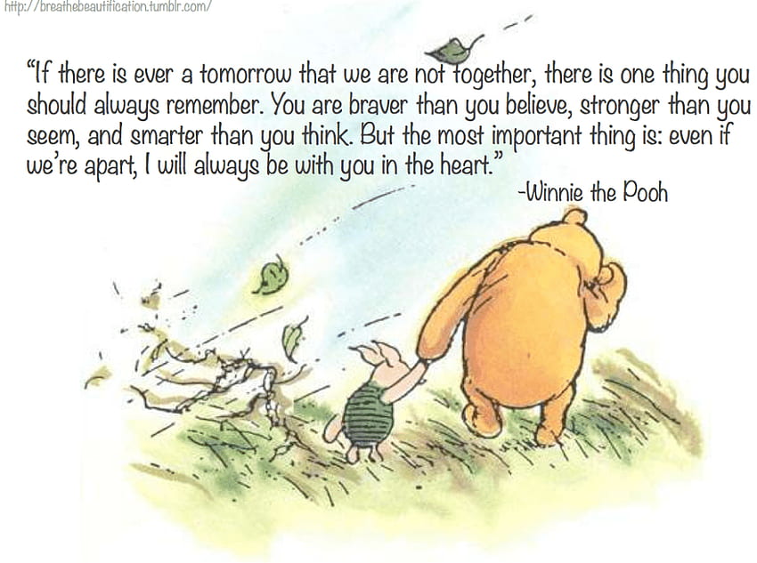 Winnie the pooh quotes HD wallpaper | Pxfuel