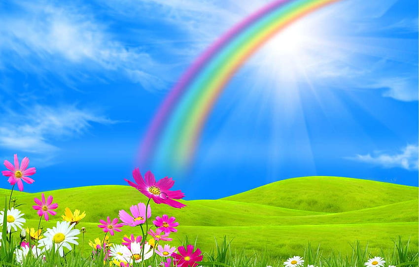 Nature Rainbow Rainbow Landscape Hd Wallpaper Pxfuel