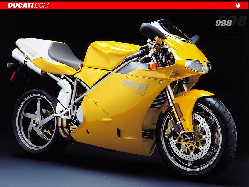 Yellow Ducati, bikes, ducati 998, heavy bikes, motorbikes HD wallpaper