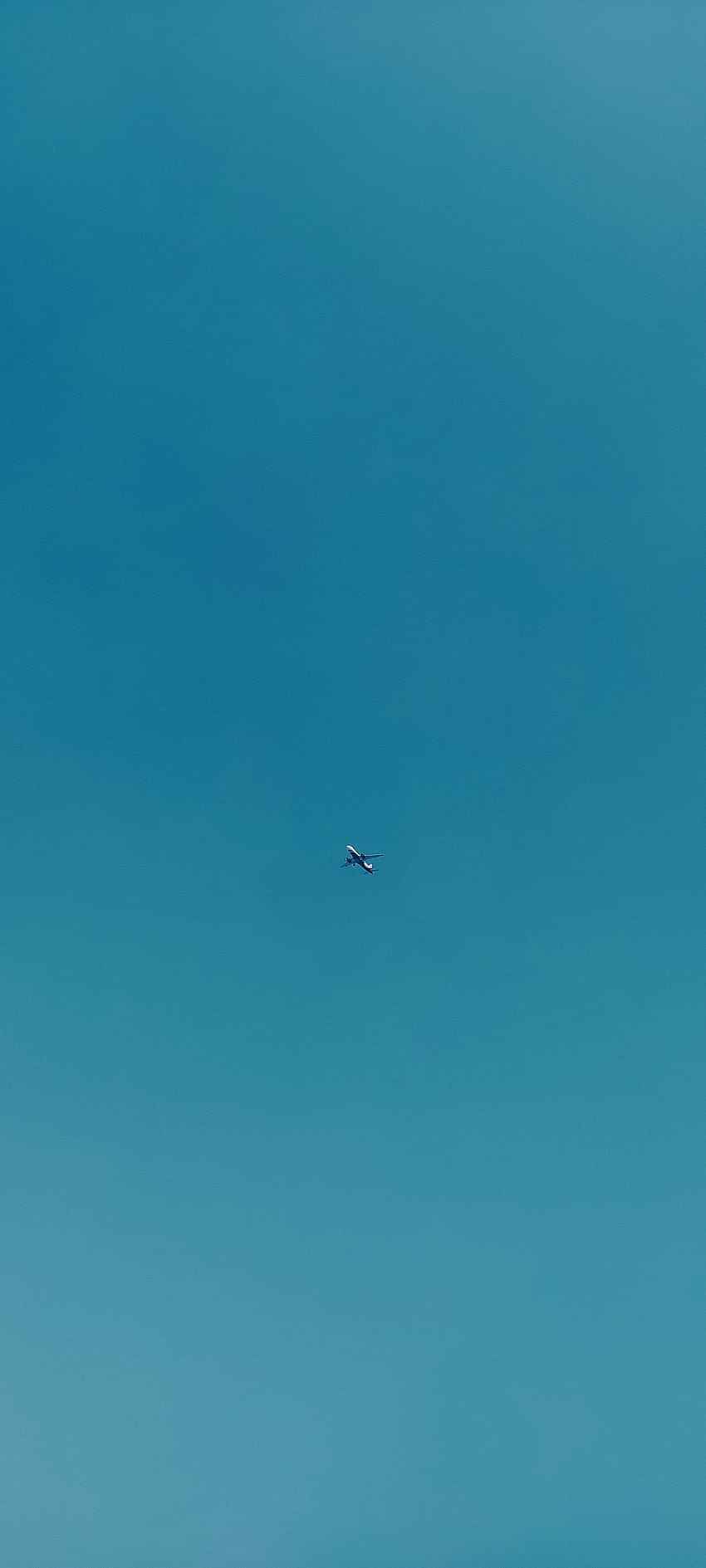 blauer Himmel mit Flugzeug, Flugzeug, Frieden, natürlich HD-Handy-Hintergrundbild