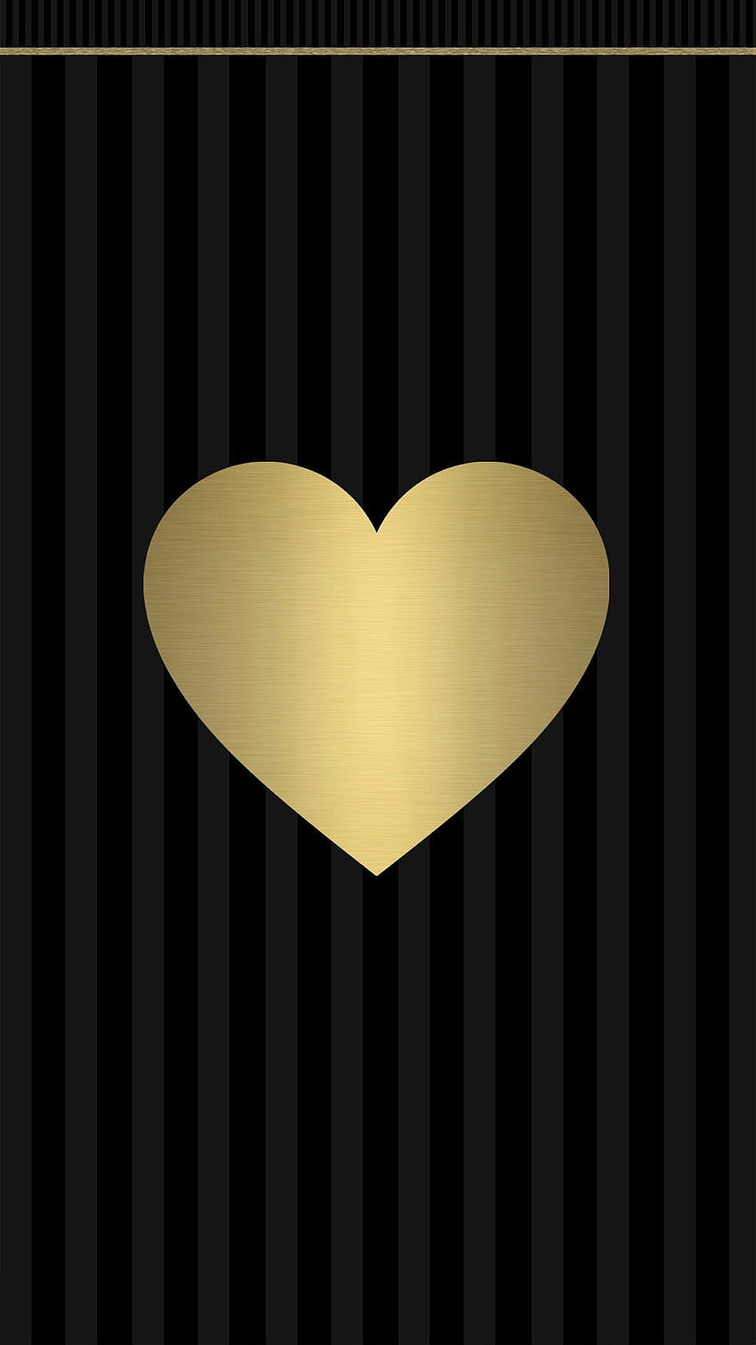 Premium Vector  Golden heart on black background