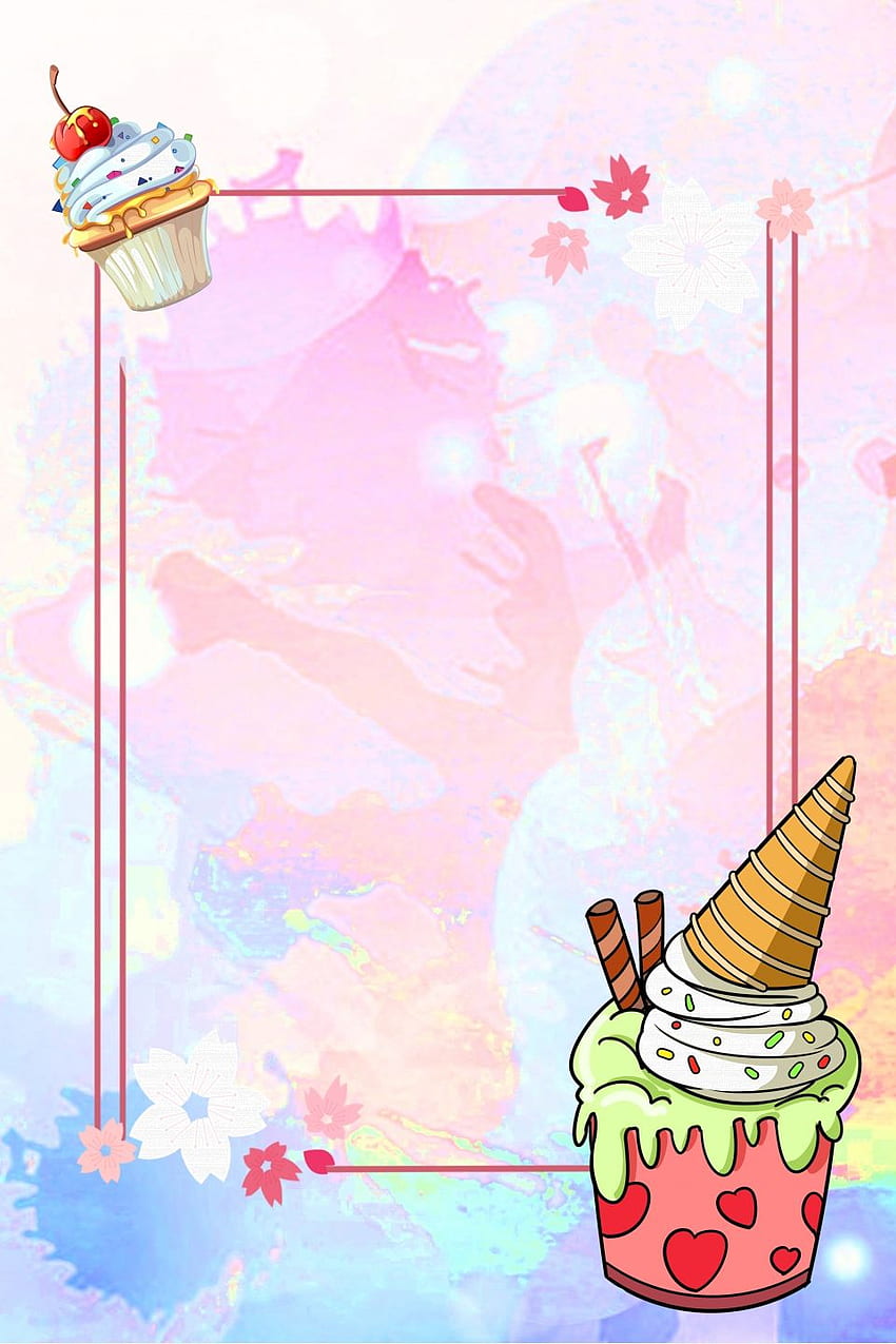 de cono de helado de verano, verano, helado, de helado para, verano colorido de helado fondo de pantalla del teléfono