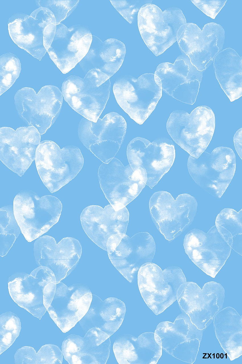 LIFE MAGIC BOX Wrinkle Washable Blue Heart Background, Blue Valentine HD phone wallpaper