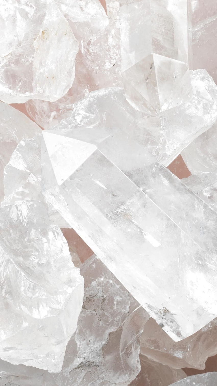 white crystal background