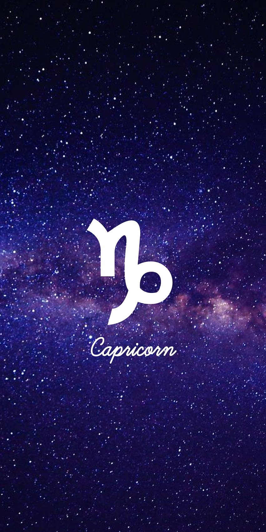 Premium Vector  Capricorn zodiac sign wallpaper for mobile