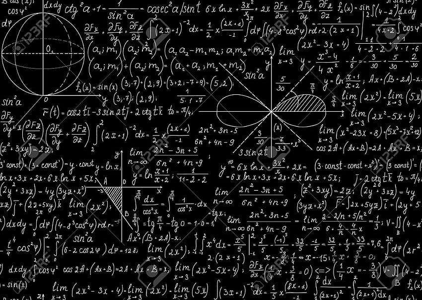 tablica matematyczna tło, równania matematyczne Tapeta HD