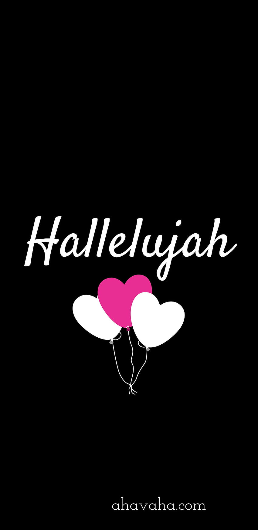 Hallelujah Love Hearts Themed Christian HD phone wallpaper