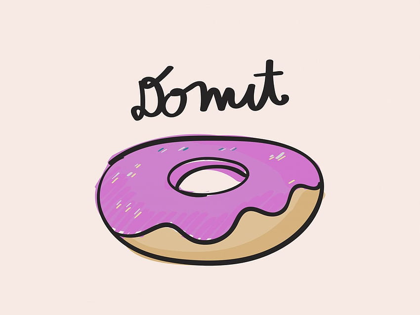 Doughnut, food, vector, art , , Standard HD wallpaper