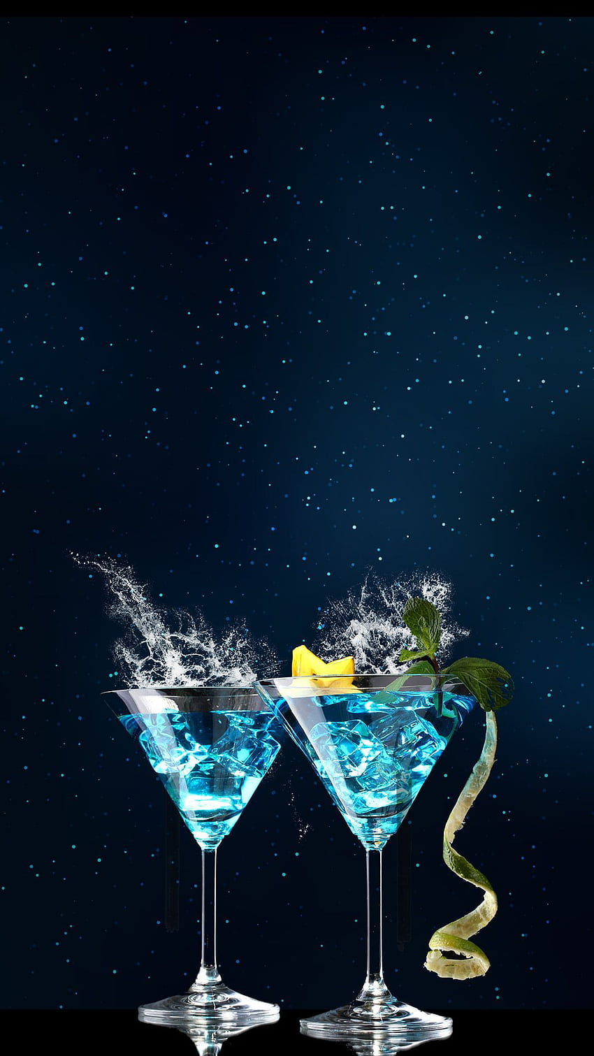Fruity Cocktails Promote The Sale Of Atmospheric H5 Background Material. Fruity cocktails, Cocktails, Fruity, Blue Drinks HD phone wallpaper