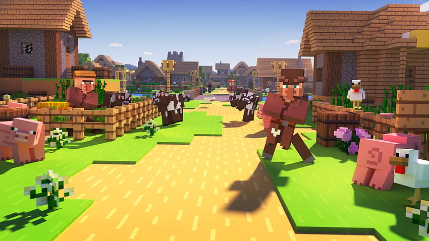 Minecraft Village And Pillage HD wallpaper