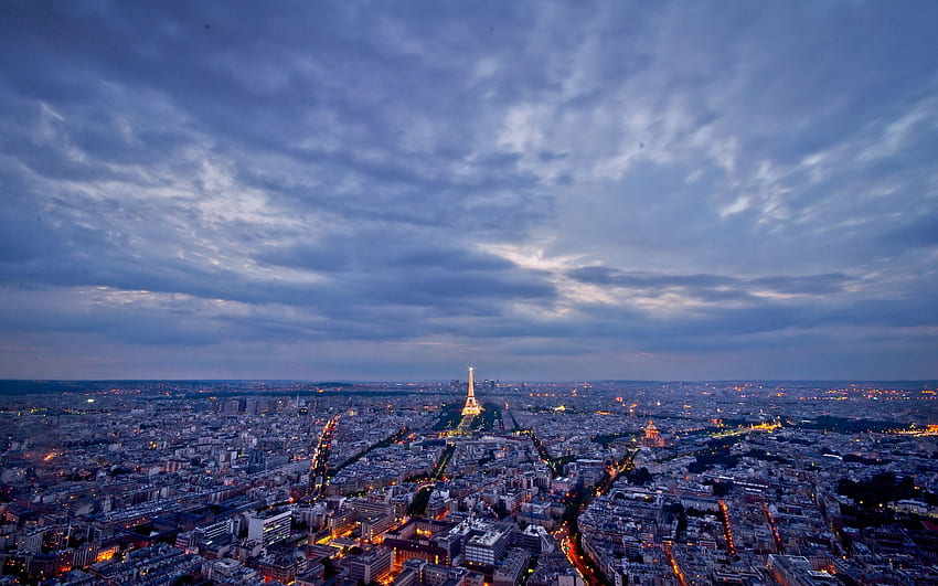 Cities, Paris, City, Lights, France, Evening HD wallpaper