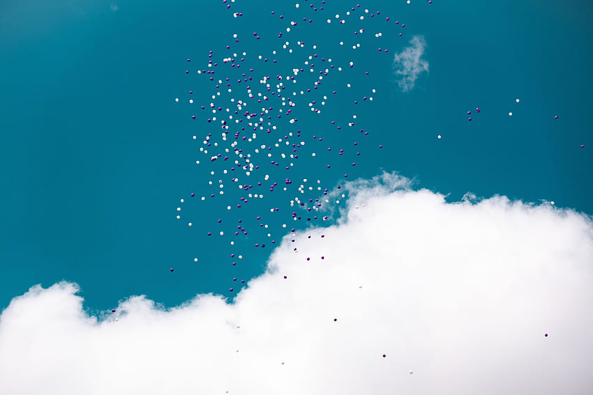 Sky, Clouds, Balloons, , , Flight, Ease HD wallpaper