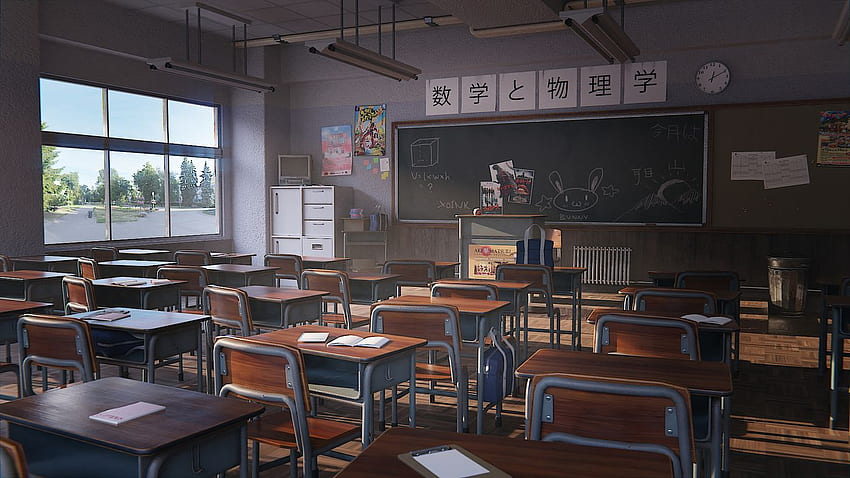 Resolução da sala de aula japonesa, , plano de fundo e escola japonesa papel de parede HD