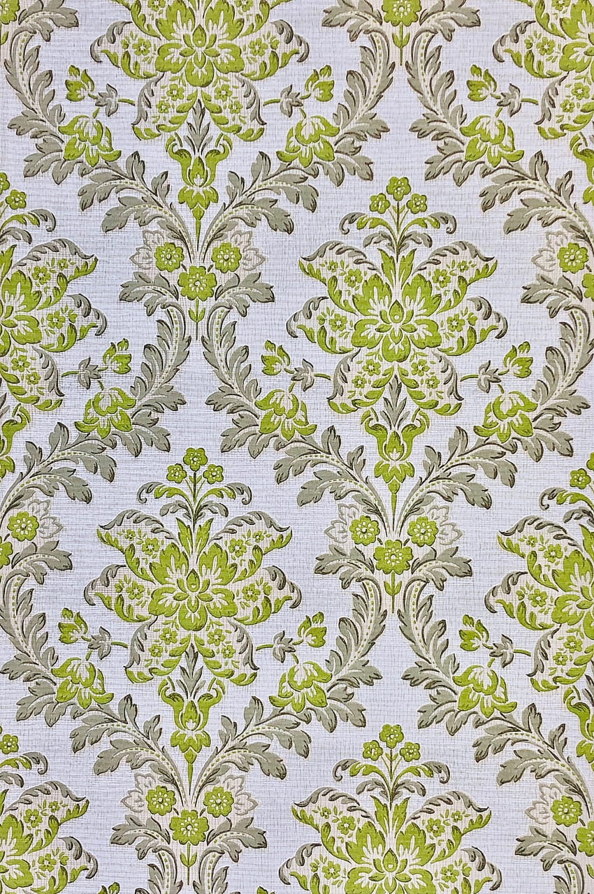 Vintage Green Floral, Pattern Floral HD phone wallpaper