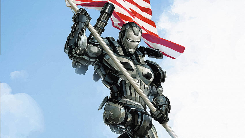 War Machine Of America War Machine , Superheroes , , Digital Art , Artwork Wa. War Machine, Punisher, Hero HD wallpaper