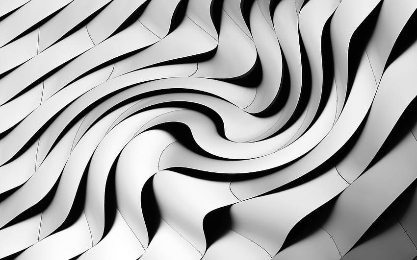 Spirale 3D, , Vortice 3D, forme geometriche, trame 3D, motivi a spirale, trame geometriche Sfondo HD
