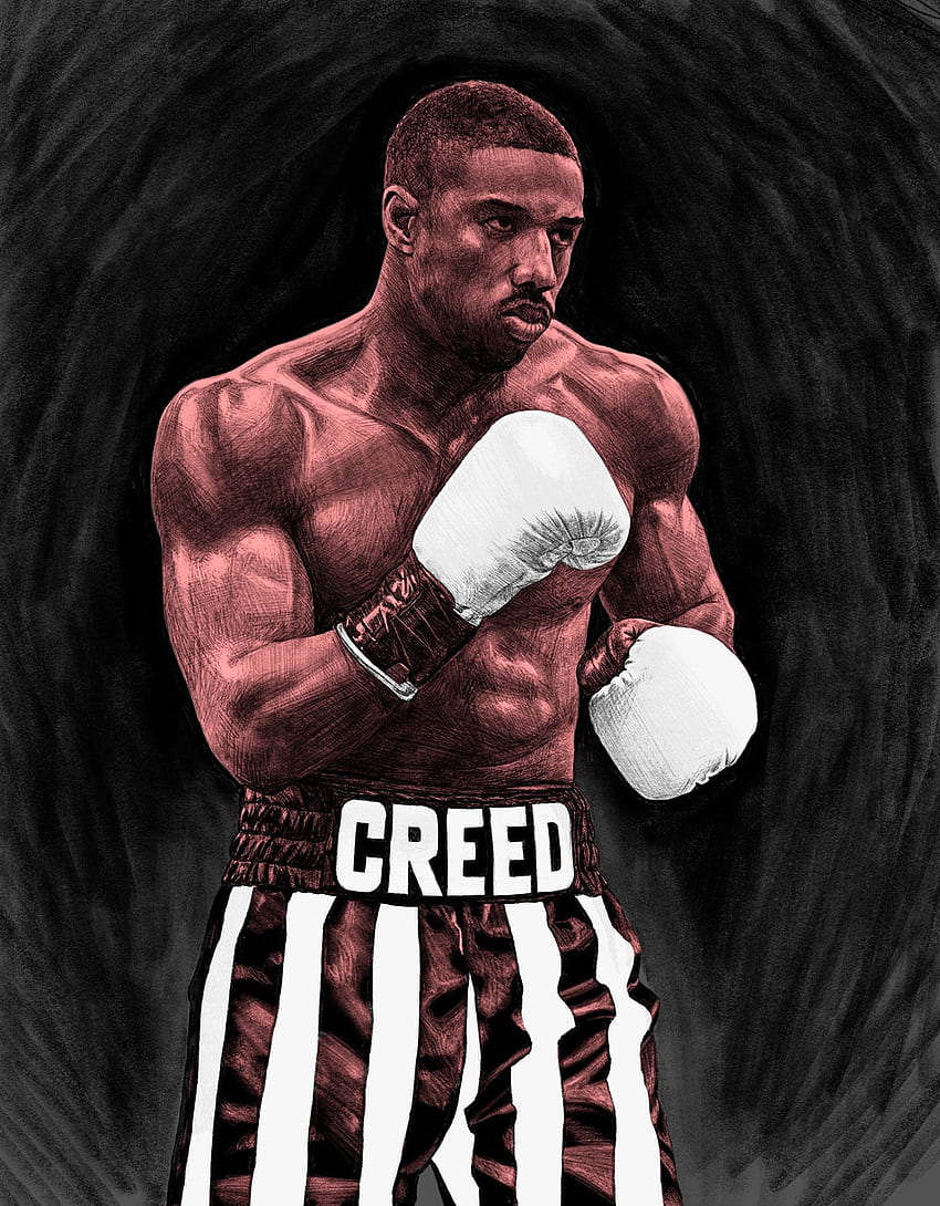 Adonis Creed di Kreg Franco. Film di Creed, Creed, boxe di Mike Tyson Sfondo del telefono HD