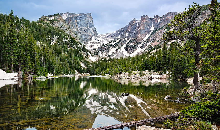 Dream lake, Colorado, hills, reflection, rocky, peaks, beautiful ...