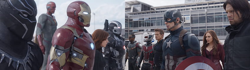 Equipos de Capitán América Civil War, 3840X1080 Vengadores fondo de pantalla