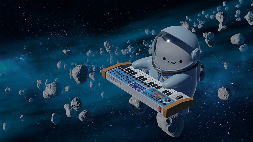 ArtStation - Bongo Cat In Space (โครงการแอนิเมชั่นส่วนบุคคล), Alex Pogorelov, Bongo Cat Meme วอลล์เปเปอร์ HD