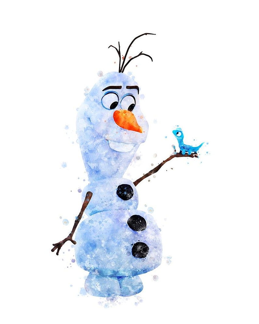 Frozen 2 Anna Elsa Olaf Pôster Frozen 2 Aquarela. Etsy. Olaf, Disney, Aquarela disney, Olaf Winter Disney Papel de parede de celular HD