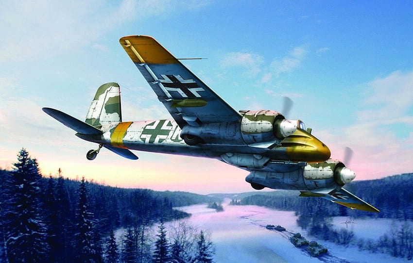 สงคราม ศิลปะ จิตรกรรม ww2 เครื่องบินเยอรมัน hs - สำหรับ ส่วน авиация เครื่องบิน WW2 วอลล์เปเปอร์ HD