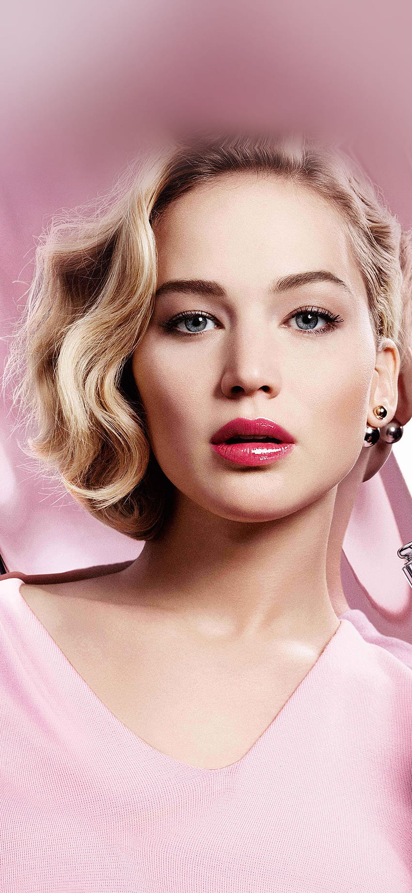 iPhone . jennifer lawrence pink model celebrity lips HD phone wallpaper