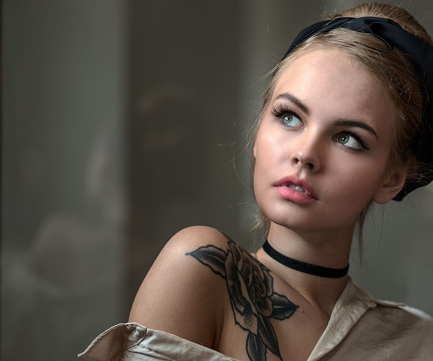 1080p Free Download Women Anastasiya Scheglova Models Russia Girl Model Tattoo Woman Russian 