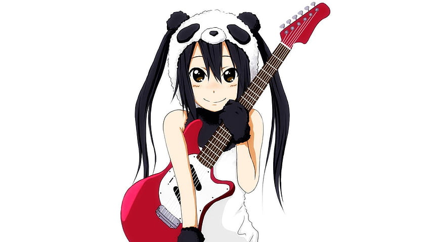 Anime, Smile, Guitar, Girl, Pretty HD wallpaper